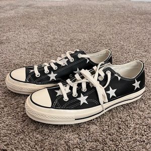 Black leather converse